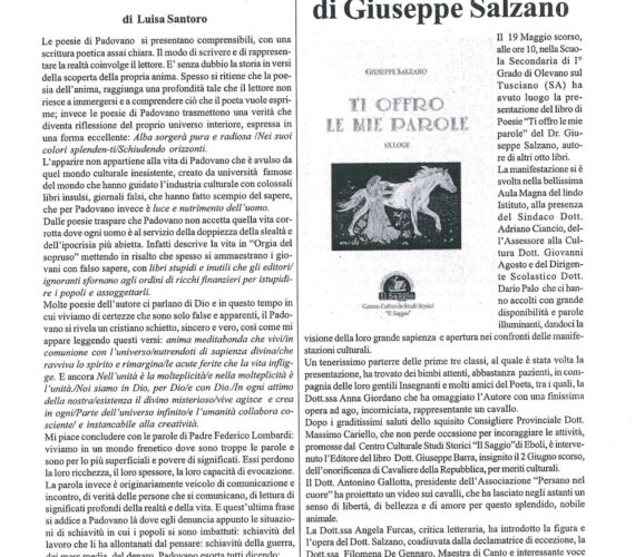 Immenso. Poesie e satire di Antonio Padovano. Eboli Immenso. Poesie e satire di Antonio Padovano. Eboli